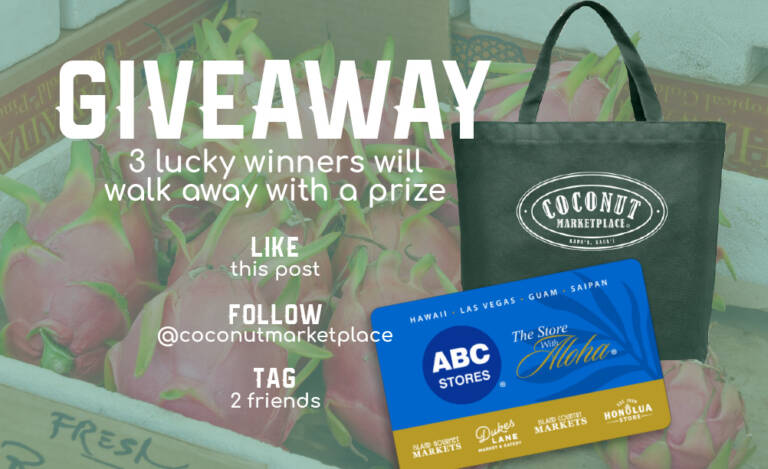 Tote Bag & Gift Certificate GIVEAWAY - Coconut Marketplace